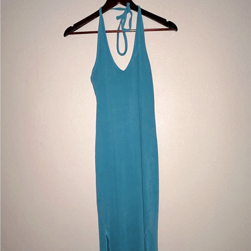 Halter Top V Neck Dress
